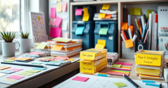 Etiquetas Coloridas Adesivas para Organizar sua Vida