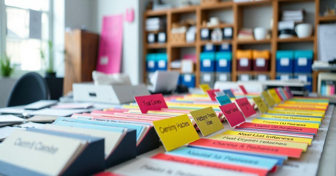 Etiquetas Coloridas: Organize com Estilo