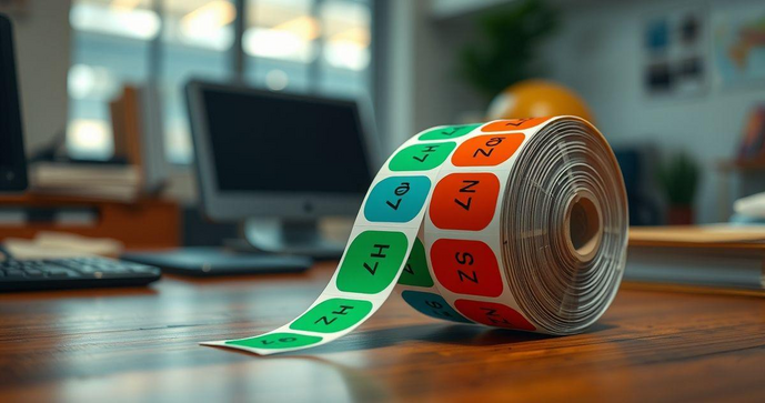 Etiquetas adesivas em rolo: como escolher e utilizar corretamente