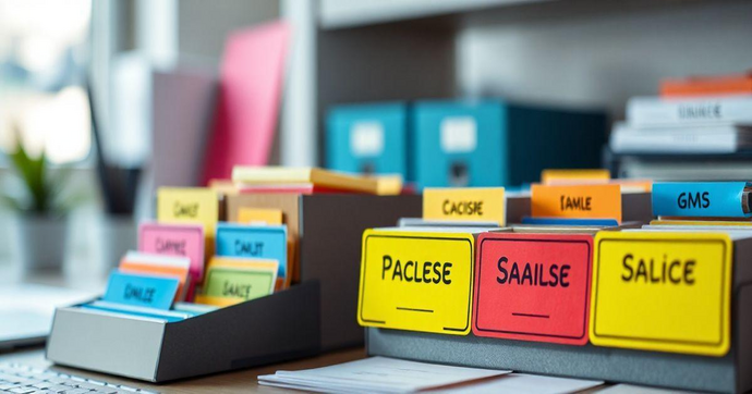 Etiquetas coloridas para organização: como escolher e usar de forma eficaz