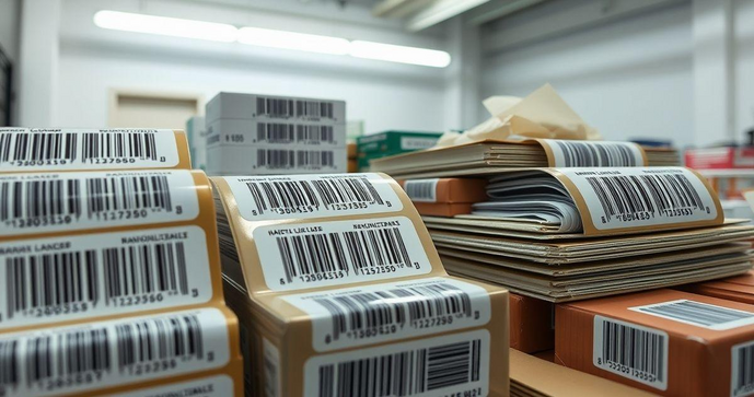 Etiquetas adesivas para código de barras: rastreabilidade e eficiência