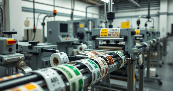 Fabrica de etiquetas adesivas: Produção Flexível